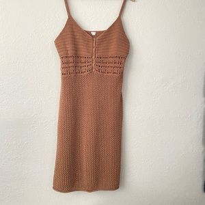 AERIE Crochet Cover Up Dress size XL in Cedar Expedition